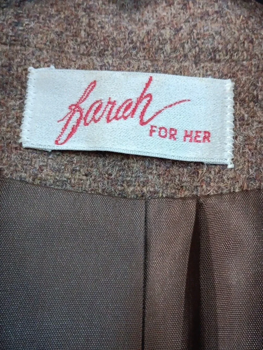 Unbranded Brown Tweed Blazer - Classic Women's Suit Jacket